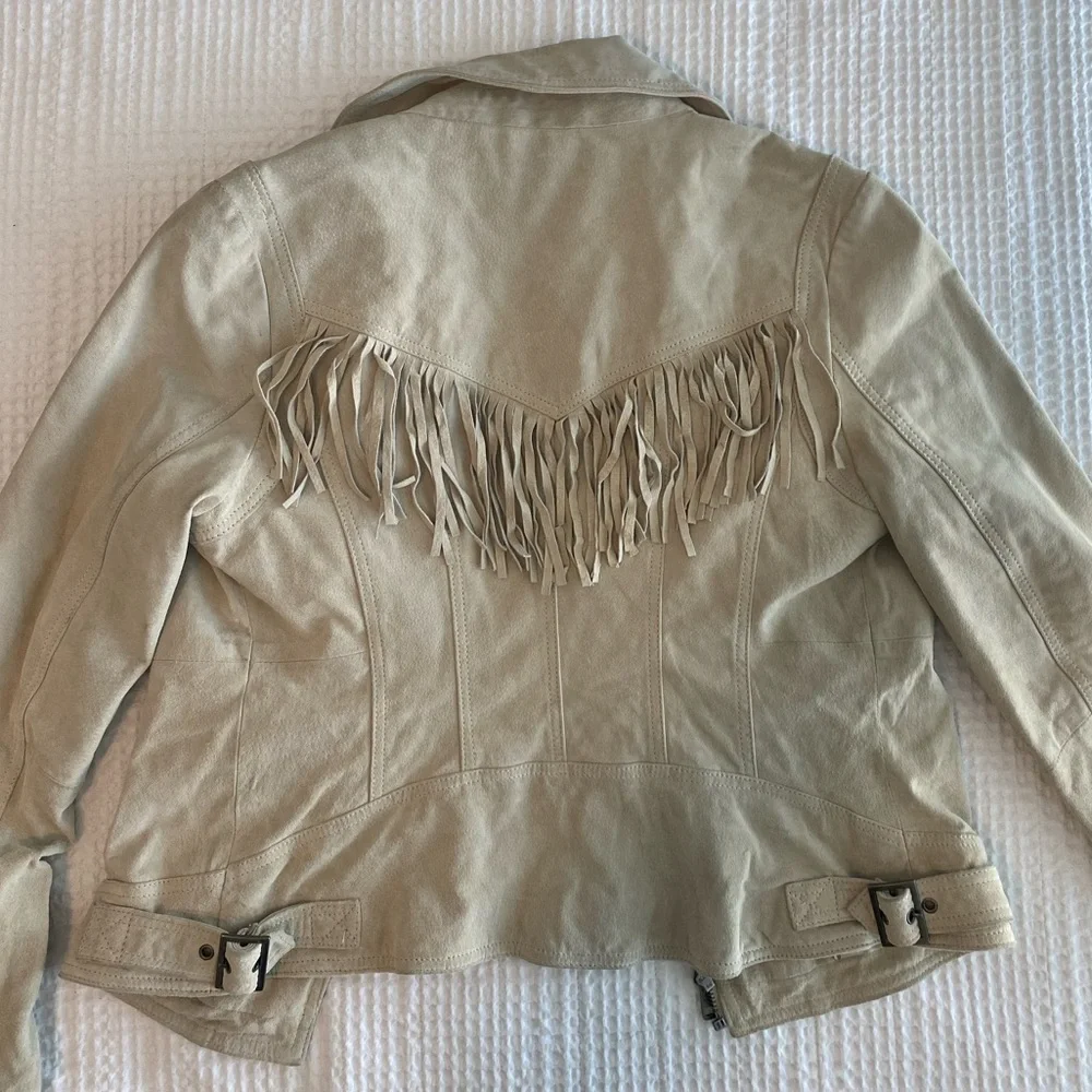 Genuine Suede Fringe Jacket - Picture 6 of 11